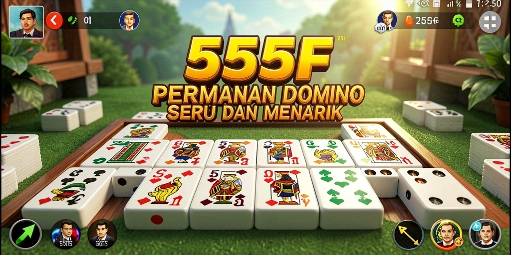 Gameplay Domino seru di 555F yang mengasyikkan.