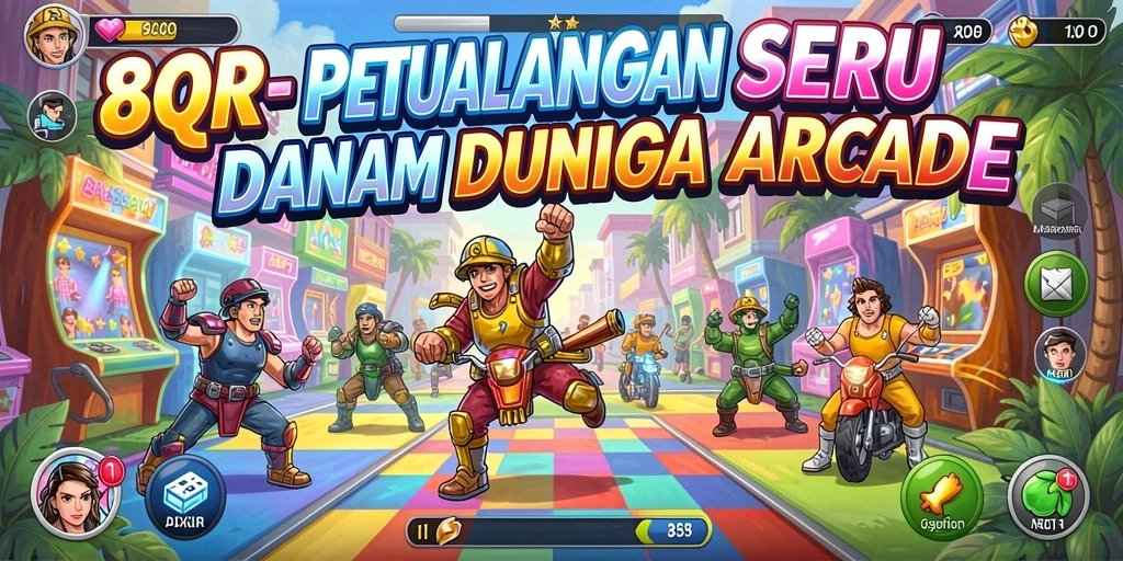 Tampilan gameplay menarik dari 8QR yang penuh aksi.