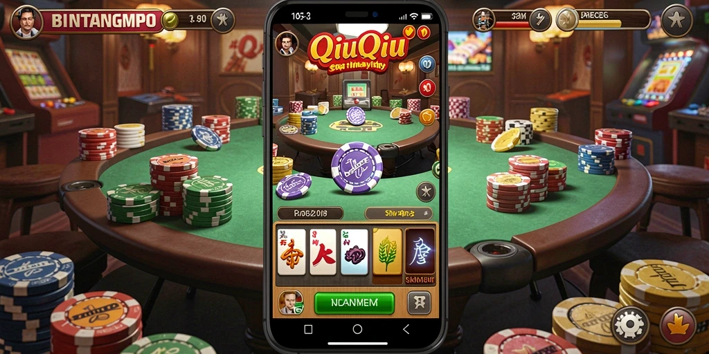 Screenshot gameplay QiuQiu BINTANGMPO yang menampilkan aksi seru.