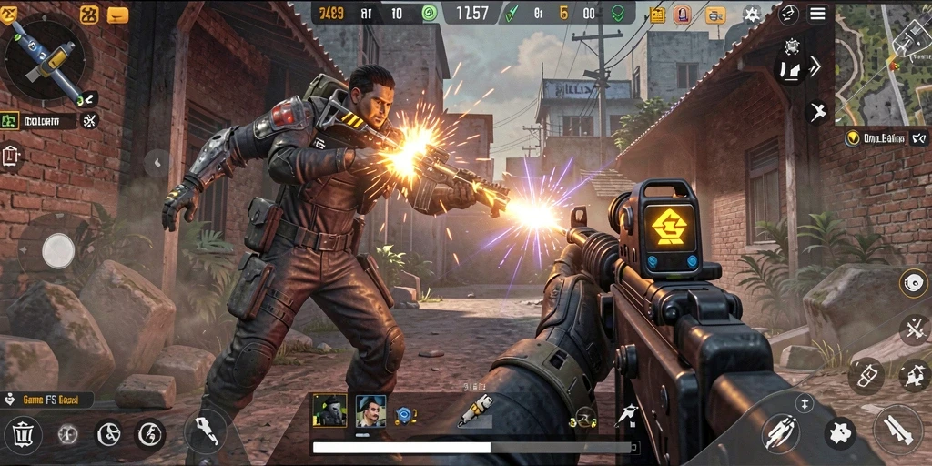 Tampilan aksi seru dalam gameplay BOLA07 yang memukau.