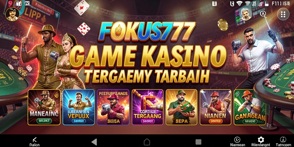 Tampilan gameplay menarik dalam aplikasi FOKUS777.