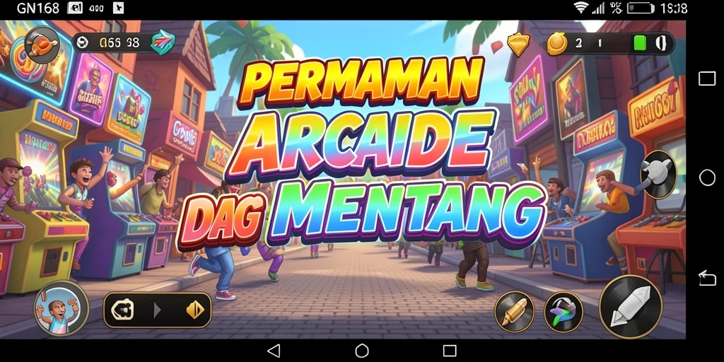 Tampilan gameplay seru dari GN168 yang penuh aksi.