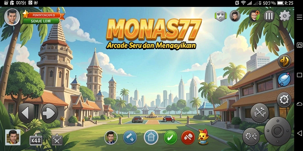 Tampilan gameplay MONAS77 yang seru dan penuh aksi.