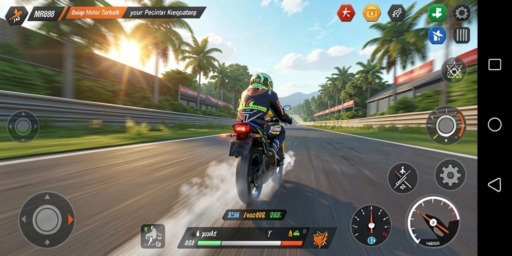 Gameplay seru dalam MR888 dengan kecepatan tinggi.