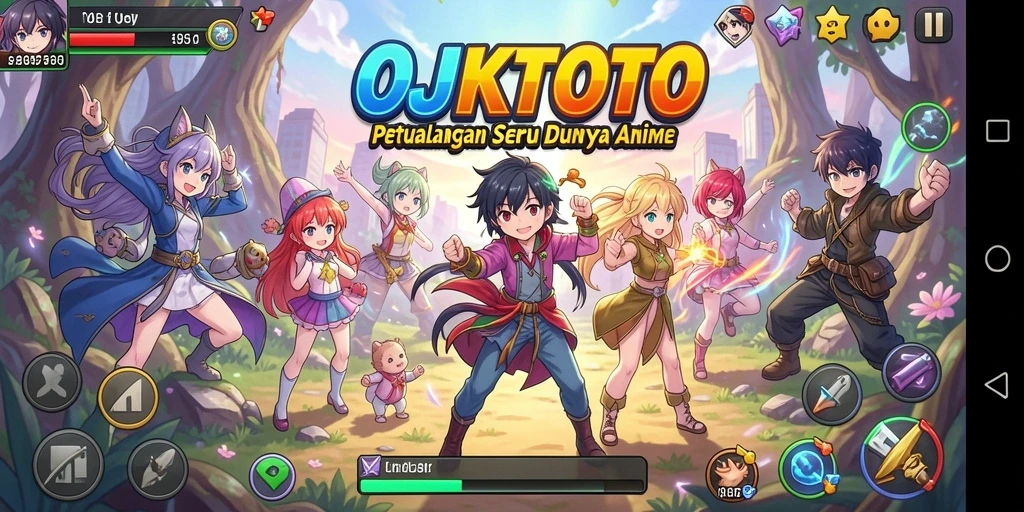 Screenshot menampilkan karakter-karakter menarik dalam pertarungan Anime yang epik.