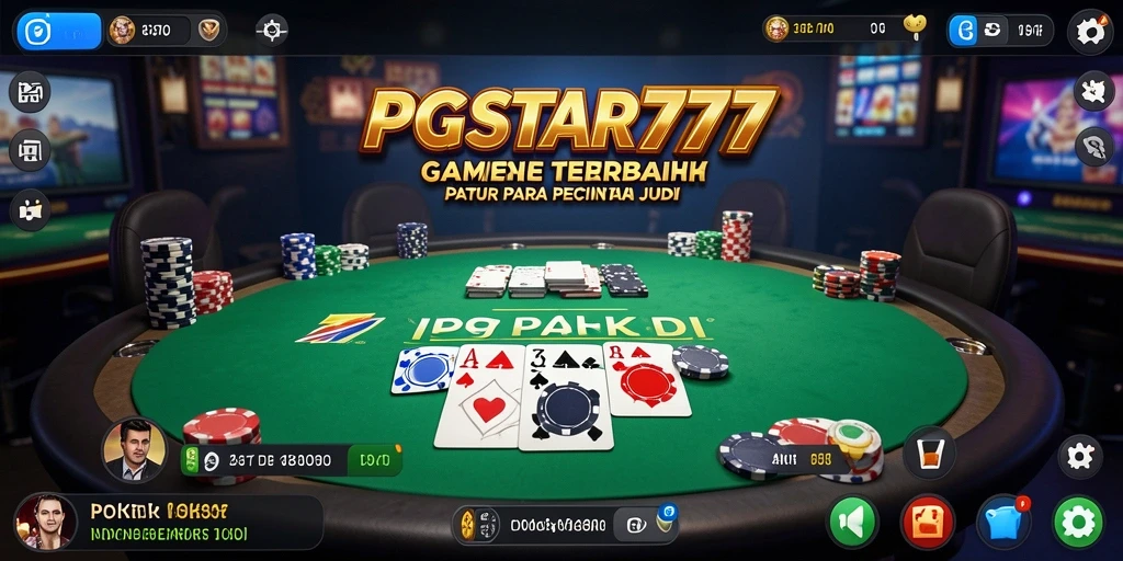 Gameplay seru PGSTAR777 dengan suasana poker yang menegangkan.