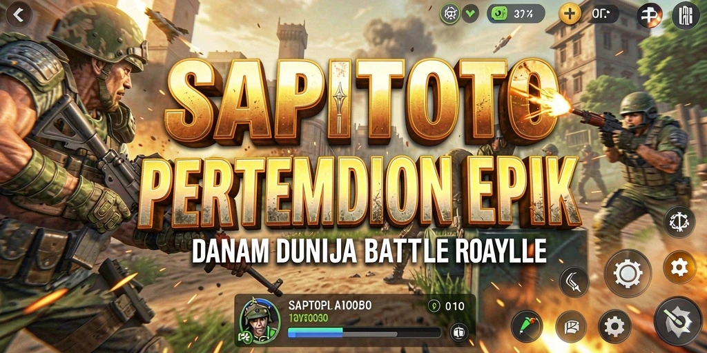Gameplay seru SAPITOTO dalam pertempuran Battle Royale yang menegangkan.