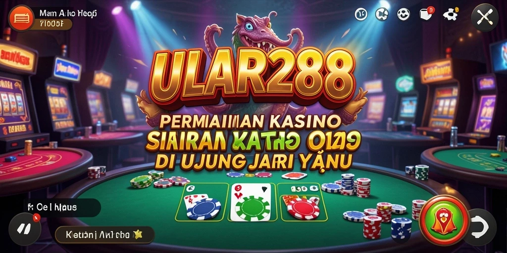 Tampilan gameplay seru di ULAR288 dengan berbagai permainan Kasino.